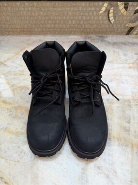 Timberland Kids Black Lace-Up Ankle Boots